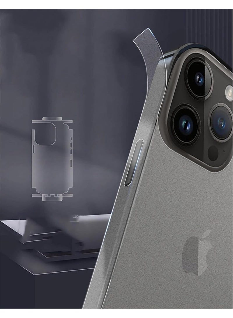 موز MATTE Back Sticker Screen Protector for iPhone 16 Pro, Matte Anti-Fingerprint, Full Side Anti-Scratch, Gelatin Material (iPhone 16 Pro) - Image 5